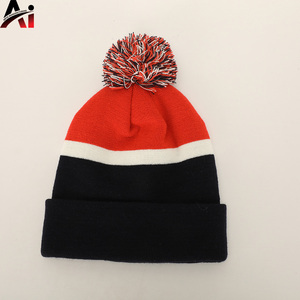 personalized adult winter beanies wholesale oem custom logo 100% acrylic fisherman knit ribbed cuff <b>hat</b> 2026 - Product Image 5