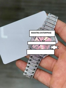 Reloj de Lujo Unisex de Acero Inoxidable con Movimiento Mecánico, Diamantes Moissanite VVS1, Totalmente Cubierto de Diamantes, Correa Deportiva de 20 mm, Cristal - Product Image 4