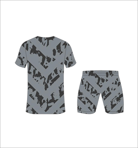 Men's Camouflage Sublimated <b>T</b>-<b>Shirt</b> and Shorts Set Crew Neck Short Sleeve Moisture Wicking <b>Polyester</b> Summer Sportswear - Product Image 1