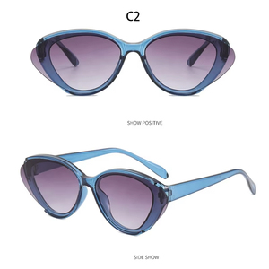 Gafas de Sol de Moda para Mujer al por Mayor 2025, Gafas de Sol Retro de Ojo de Gato Personalizadas, Gafas Triangulares Pequeñas - Product Image 6