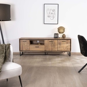 Mueble TV Vandana Silver Flow en madera de acacia, 180 cm, Baltik - Product Image 2