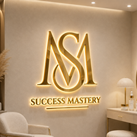 Letrero LED con Logotipo de Empresa 3D Personalizado, Letras Acrílicas Retroiluminadas para Decoración de Pared de Recepción de Hotel, Decoración Comercial