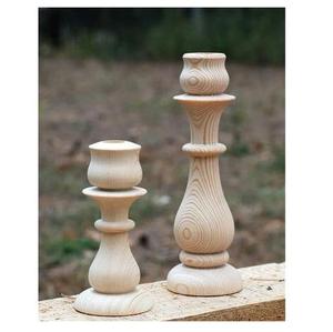 เชิงเทียนไม้ทรงกรวย ตกแต่งบ้าน ดีไซน์ธรรมชาติ - Product Image 3
