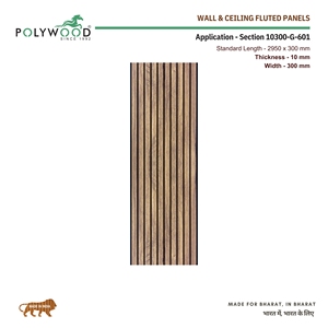 Polywood <b>PVC</b> Waterproof Fluorescent Modern Design Striped Pattern Decorative <b>Wall</b> Panels for Commercial Use Gyms Warehouses More - Product Image 2