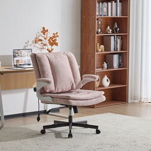 Sedia da Ufficio con Gambe Incrociate, Schienale Reclinabile e Supporto Lombare Dinamico ad Airbag, Seduta Larga e Braccioli Reclinabili per Uso Scrivania - Product Image 3