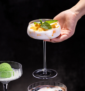 Copas de Vino de Cristal de Lujo en Oferta, Copas para Champán, Cristalería, Copa Redonda para Postre - Product Image 1