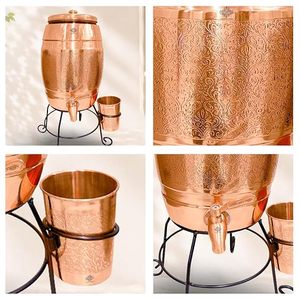 Dispensador de Cerveza de Cobre con Soporte y Vaso, Operación Manual para Uso Doméstico - Product Image 3