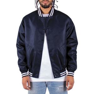 Chaquetas de Béisbol de Satén de Alta Calidad para Hombre, Estilo Varsity Personalizado, Chaqueta Varsity de Moda Urbana - Product Image 4