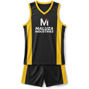 Ensemble de maillot et short de basketball sublimé personnalisé, coupe moderne, pour le jeu professionnel - Product Image 1
