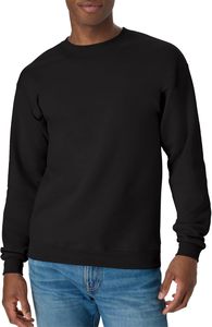 เสื้อสเวตเชิ้ตผ้าฟลีซ EcoSmart สีพื้นคลาสสิกสำหรับผู้ชาย ผลิตจากผ้าฝ้าย 100% ทรงคอกลมแบบสวม ดีไซน์ผ่านการซักให้ดูเรียบง่าย - Product Image 3