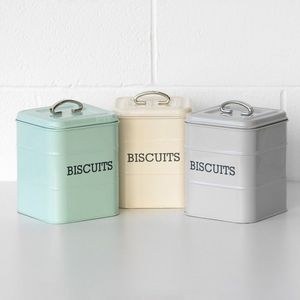 Retro Metal Food Storage Canisters With Lids Numbered 1 2 3 Cylinder Shape For Kitchen Spice Preservation - Product Image 3