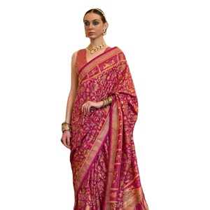 Apoxy Finish Digital Impreso Hermosa colección PV Silk Sari para bodas y fiestas - Product Image 2