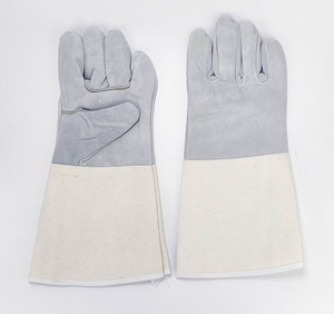 Meilleurs gants de sécurité ventilés et protecteurs pour l'apiculture, en cuir de chèvre antidérapant avec revers en toile - Gants Sunny - Product Image 3
