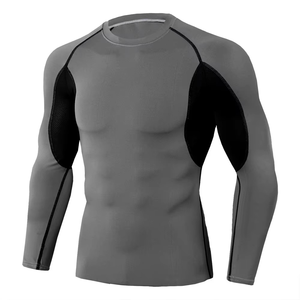 OEM ODM Rashguard Unisexe à Manches Longues Personnalisé Imprimé MMA Respirant Séchage Rapide 220g Polyester Spandex Fusion Sans Couture - Product Image 6