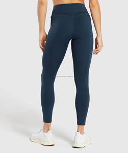 Gran oferta, pantalones de Yoga informales para gimnasio y entrenamiento físico para mujer, mallas deportivas de punto elásticas suaves de alta calidad, transpirables personalizadas - Product Image 2