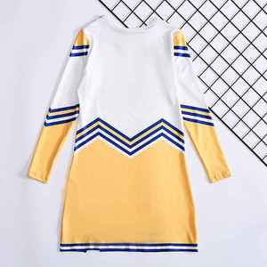 Uniformes de cheerleading pour filles de haute qualité, nouveau style, couleur unie, costume de performance, confortable et respirant - Product Image 4