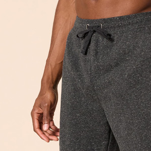 Shorts de jogging en molleton 100% coton, personnalisables avec logo imprimé, unis, pour homme, style streetwear oversize, effet délavé. - Product Image 2