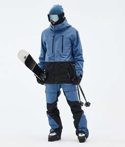 Traje de Esquí Unisex de Dos Piezas, Chaqueta Impermeable con Capucha y Pantalones con Cierre Frontal, Tecnología Transpirable para Snowboard - Product Image 1
