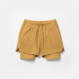 Pantalones Cortos Deportivos de Secado Rápido 2 en 1 de Doble Capa para Hombre, Cintura Media, para Gimnasio, Entrenamiento, Running, Fitness, Personalizables - Product Image 5