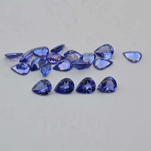 6x9mm naturel tanzanite en forme de poire pierre précieuse en vrac pour bijoux de mode IGI certifié bleu Royal tanzanite pierres calibrées vente - Product Image 4