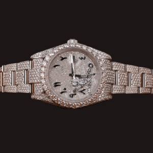 Custom Manufacturer Fully Iced Out Moissanite Bust down <b>Watch</b> Quartz Movement Luxury Hip Hop Style Luxurious Man's Made <b>Watch</b> - Product Image 1