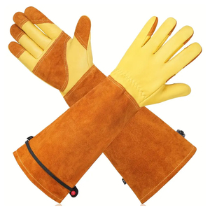 Guantes de Soldadura Industriales de Cuero Reforzado con Doble Palma Resistentes al Calor para Soldadura TIG/MIG - Product Image 1
