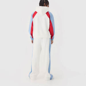 Survêtements unisexes personnalisables : ensembles de jogging coupe-vent avec sweat à capuche élastique et pantalons cargo élégants - Product Image 5