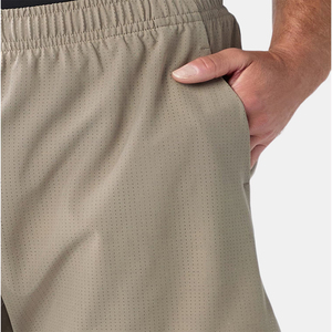 Hot Sale Double <b>Layer</b> Fitness Short 2 in1 5 Inch Inseam Elastic Waste Nylon Polyester Streetwear Sportswear Men Short - Product Image 6