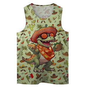 <b>Tank</b> <b>Top</b> <b>Men</b> Casual Sleeveless Vest O-Neck Sublimation Transfer Breathable Polyester Spandex Gym Workout Vest - Product Image 1