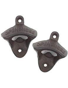 Abridores de botellas de metal decorativos y elegantes para montar en la pared, fáciles de instalar, removedor de tapas de cerveza para la decoración del bar en casa. - Product Image 1