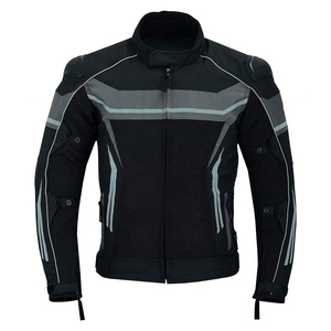 Chaqueta de Motocicleta para Hombre, Transpirable, Cortavientos, de Secado Rápido, Manga Larga, Diseño con Bloques de Color, Protección CE, para Todas las Estaciones - Product Image 1