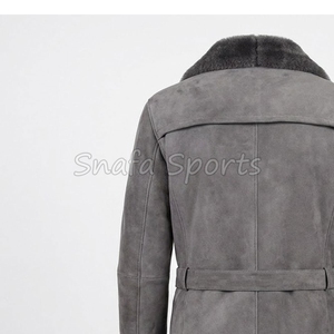 Veste en cuir pour homme, veste en cuir de mouton, veste en cuir véritable, nouveau design, classique, hiver, fourrure de mouton véritable - Product Image 6