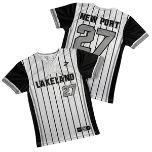 Camiseta de Béisbol de Manga Larga para Adultos y Jóvenes, Transpirable, de Poliéster, Absorbe la Humedad, con Logotipo y Número de Equipo Personalizados, MOQ Bajo, Venta al Por Mayor OEM - Product Image 1