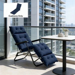 Cuscino per Sedia da Esterno Blu Navy, Tappetino per Terrazza, Solo Cuscini per Sedie, Cuscini e Imbottiture da Esterno - Product Image 2