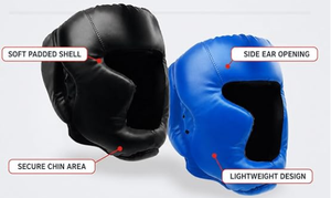 Masque de protection ajustable en PU pour la boxe, le MMA, le Muay Thai, le Taekwondo, le sparring, unisexe, pour débutants et jeunes - Product Image 3