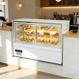 Lemari Pendingin Display Kue Komersial dengan Pintu Depan Lurus dan Tinggi untuk Toko Roti - Product Image 1