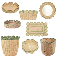 Panier à linge rectangulaire au design nouveau, attrayant, artisanal, écologique, durable, en rotin, multifonctionnel, taille personnalisable