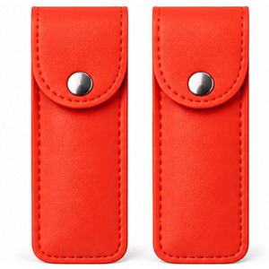 Pochette de transport compacte pour outils de beauté, 2 pièces, avec construction durable, fermeture sécurisée et pochettes pratiques pour pinces à cils - Product Image 1