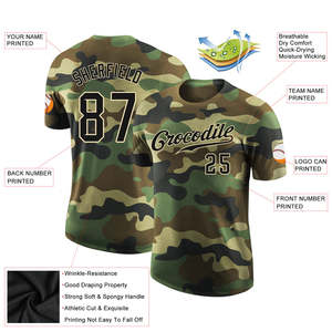 Maillot de baseball camouflage personnalisé à succès, uniforme d'équipe sublimé, 100 % polyester, vêtements de sport pour hommes, OEM ODM - Product Image 2