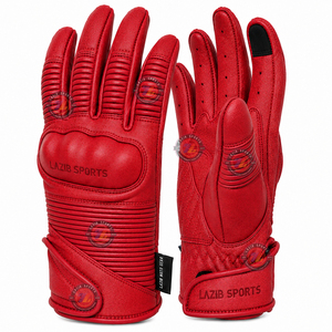 Wholesale Genuine Leather Motorcycle <b>Gloves</b> Breathable Motorbike Riding <b>Gloves</b> OEM ODM Custom Branding Off Road Sports <b>Gloves</b> - Product Image 5