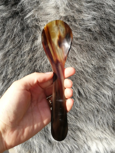 Cuchara de Servir de Cuerno de Búfalo Ovalada Moderna Hecha a Mano, Pulida, Natural, Artesanal, Duradera, para Decoración del Hogar - Product Image 6