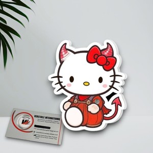 Extensions de cils magnétiques en acrylique Hello Kitty Demon, motifs papillon, diamant, carré, fleur, cœur, écologiques – Vente chaude - Product Image 1