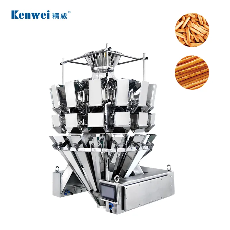 2021 New automatic waterproof multihead weigher frozen salad frozen food packaging machines with step motor