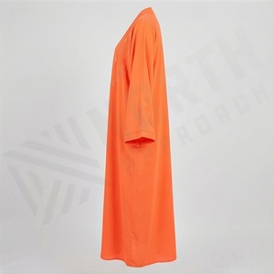 ชุดเดรสอาบายะห์ผ้าชีฟองสีสันตามสั่งสำหรับสตรีมุสลิม แต่งพู่ห้อย เหมาะสำหรับงานปาร์ตี้ สไตล์อิสลาม เรียบร้อย ระบายอากาศได้ดี ทรงเอไลน์ เรียบง่าย คุณภาพสูง - Product Image 3