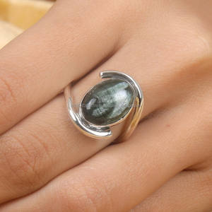 Anillo de plata hecho a mano más vendido, Plata de Ley 925, anillo de piedras preciosas vibrante para mujer, anillos de piedras preciosas naturales de plata de ley - Product Image 4