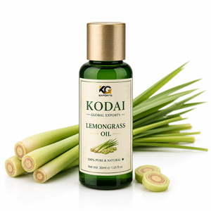 Huile Essentielle de Citronnelle du Tamil Nadu 100% Pure et Naturelle de Qualité Supérieure, Distillée à la Vapeur, pour Aromathérapie et Soin du Visage, par Kodai Global Export - Product Image 1