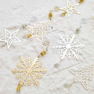 Luxury 3D Handmade Golden/silver <b>Christmas</b> <b>Tree</b> Ornaments Set Xmas Party home decor accessories hanging ornaments - Product Image 2