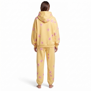 Ensemble jogging et sweat à capuche pour femme imprimé floral de haute qualité, coupe décontractée et ample, style streetwear tendance - Product Image 3