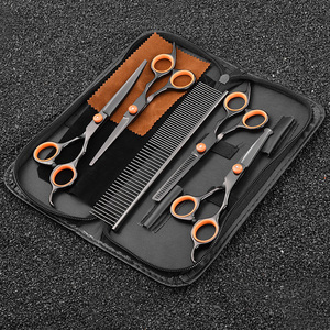 Ensemble de ciseaux courbés pour animaux de compagnie en acier inoxydable de 6,0 pouces, ciseaux professionnels pour toilettage des animaux, ciseaux courbés pour chiens et chats - Product Image 5