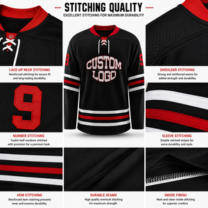 Neuestes Design Erwachsenen Sommer Eishockey Trikot 100% Polyester Atmungsaktiv Schnelltrocknend Sportbekleidung Großhandel Günstiger Preis - Product Image 5